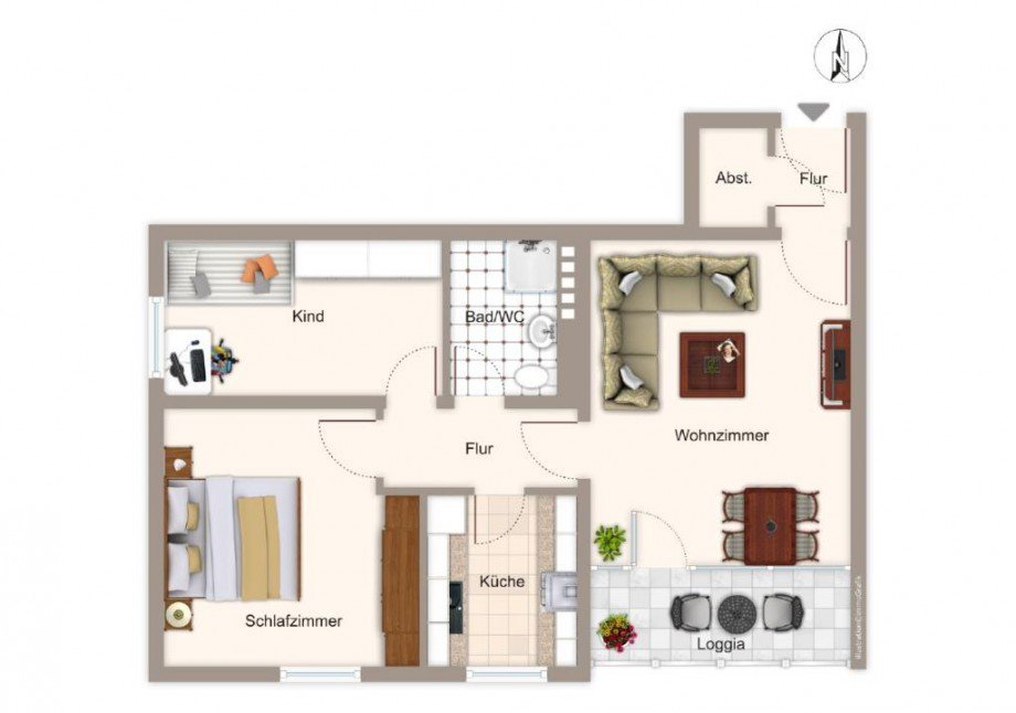 Grundriss Etagenwohnung M�nchen