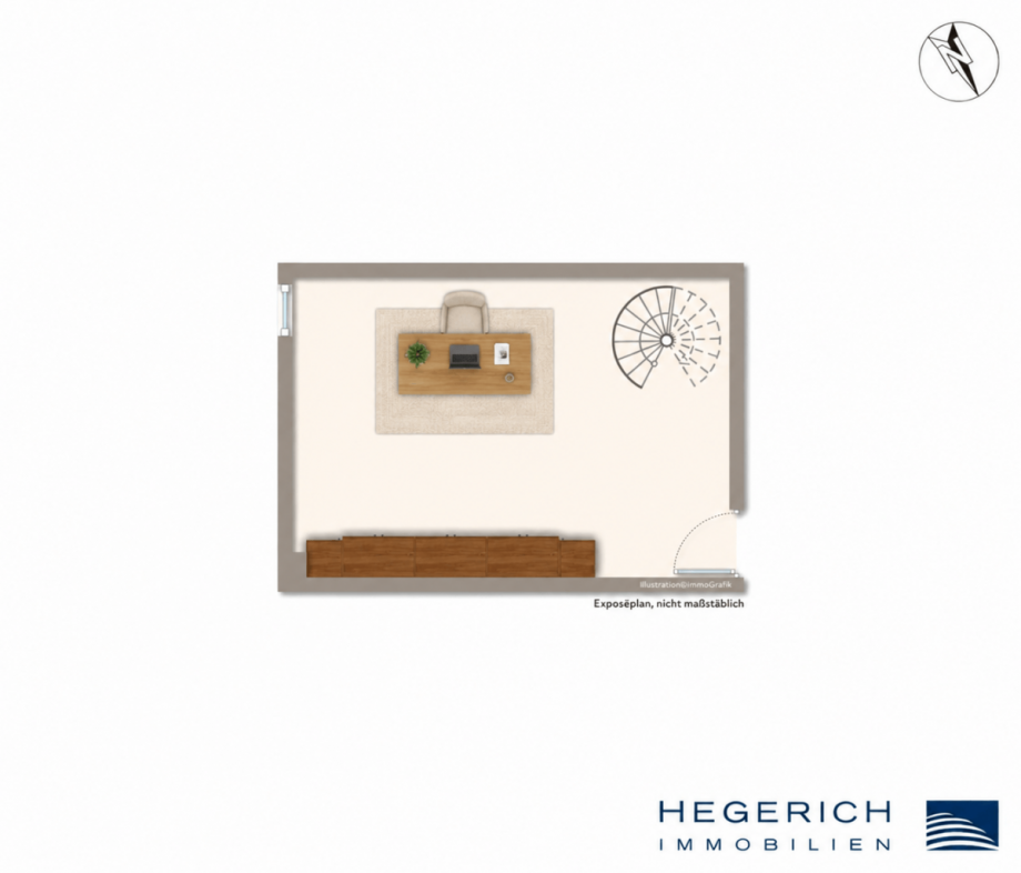 Expos�-Grundriss Maisonettewohnung M�nchen