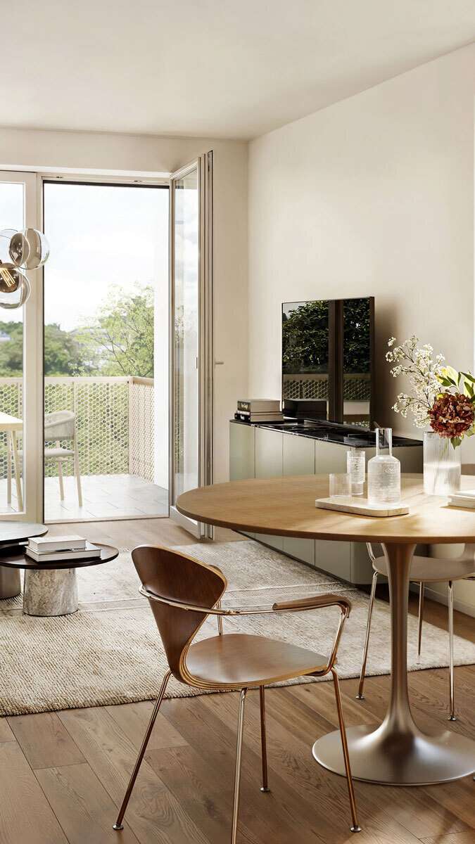 Visualisierung Wohnbereich Etagenwohnung N�rnberg