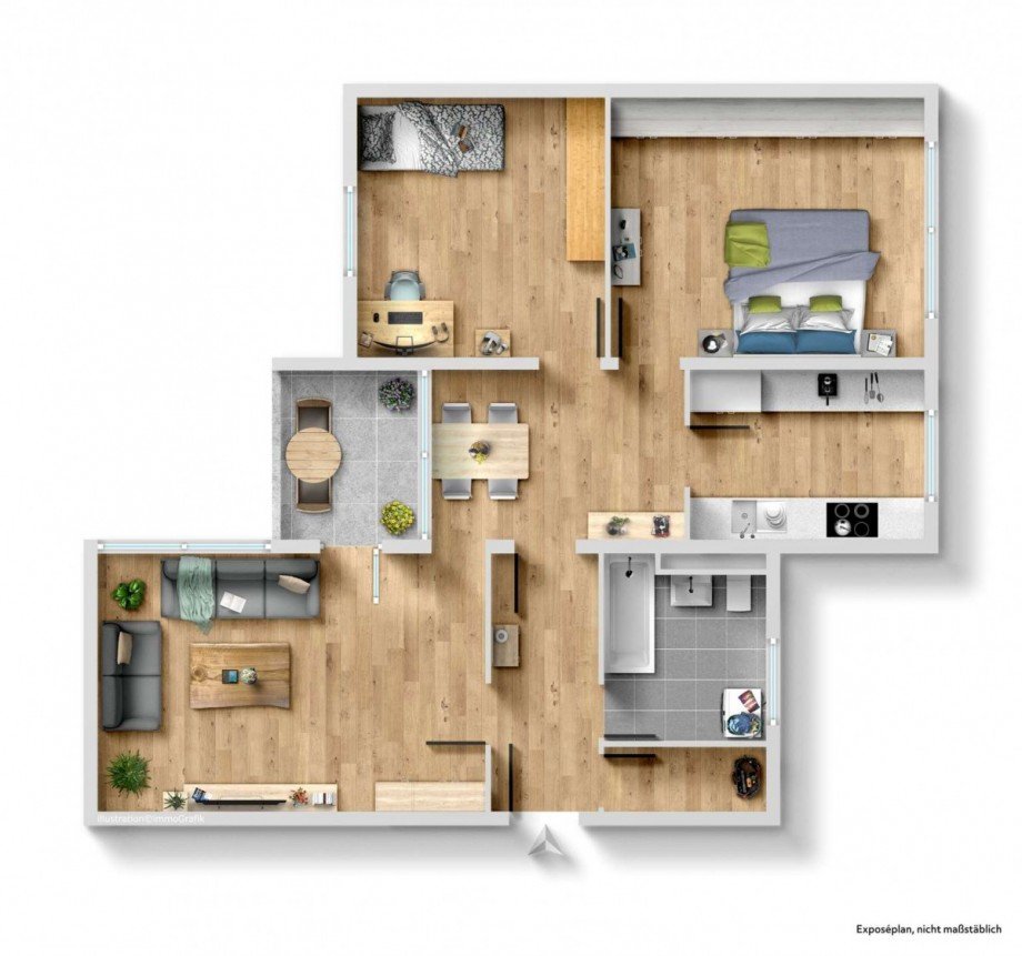 Grundriss Etagenwohnung N�rnberg