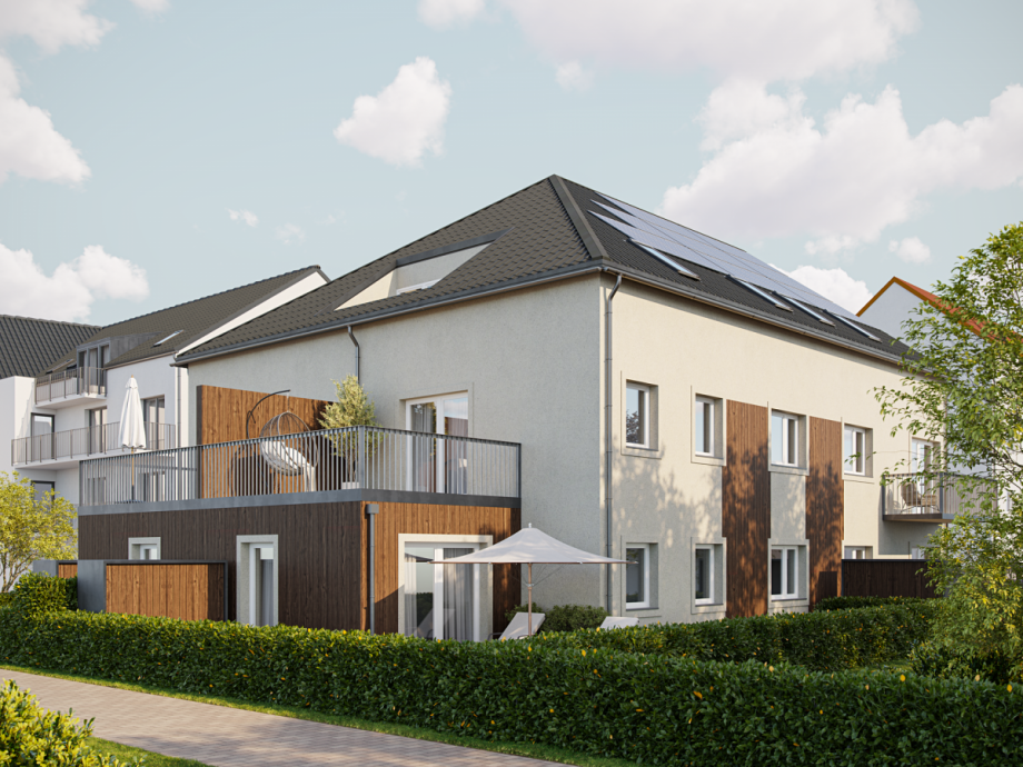 Visualisierung Au�enansicht Etagenwohnung Ingolstadt