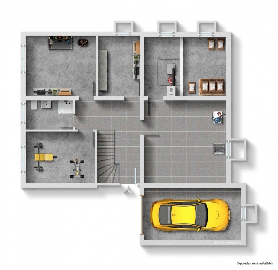 Grundriss EG/KG Einfamilienhaus Allersberg