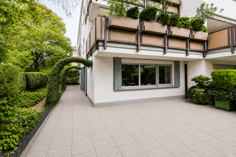 Au�enansicht mit Terrassee Terrassenwohnung N�rnberg