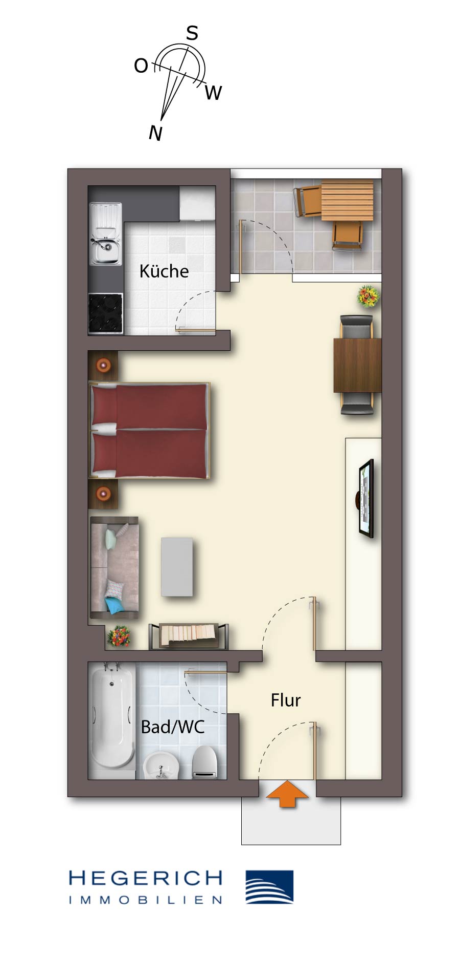 Grundriss Etagenwohnung Planegg