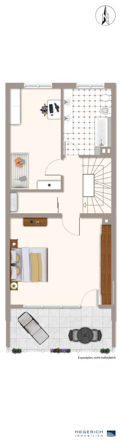 Grundriss_OG Reihenhaus M�nchen