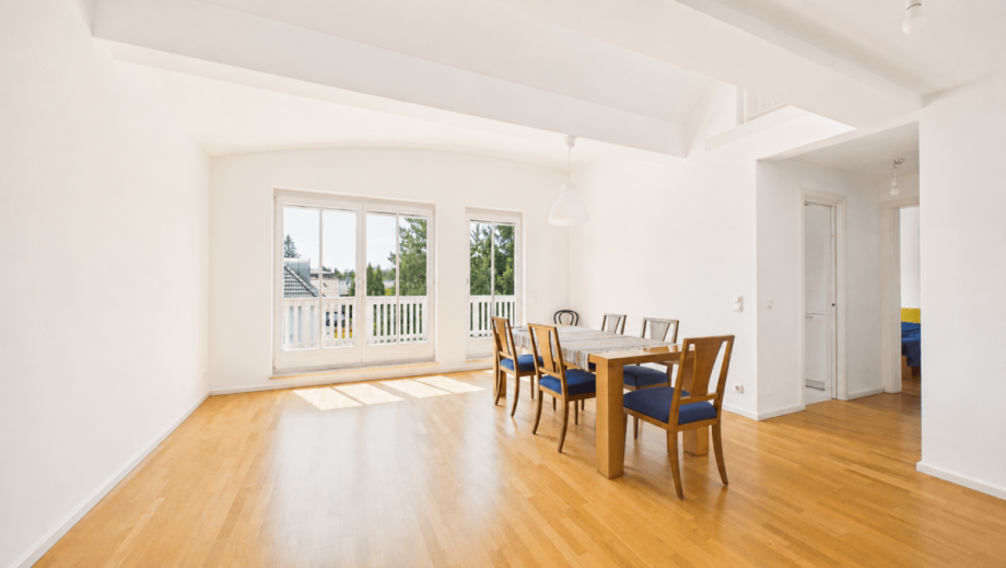 Wohnzimmer Dachgeschosswohnung M�nchen