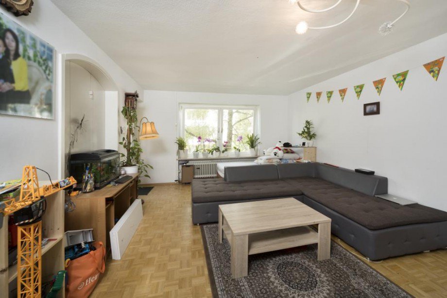 Detailansicht Wohnzimmer Etagenwohnung M�nchen