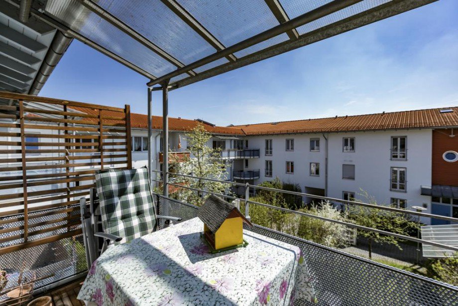 Balkon (S�d) Wohnung H�henkirchen-Siegertsbrunn