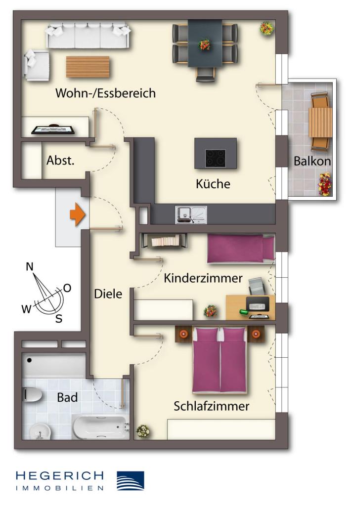 Grundriss Etagenwohnung M�nchen