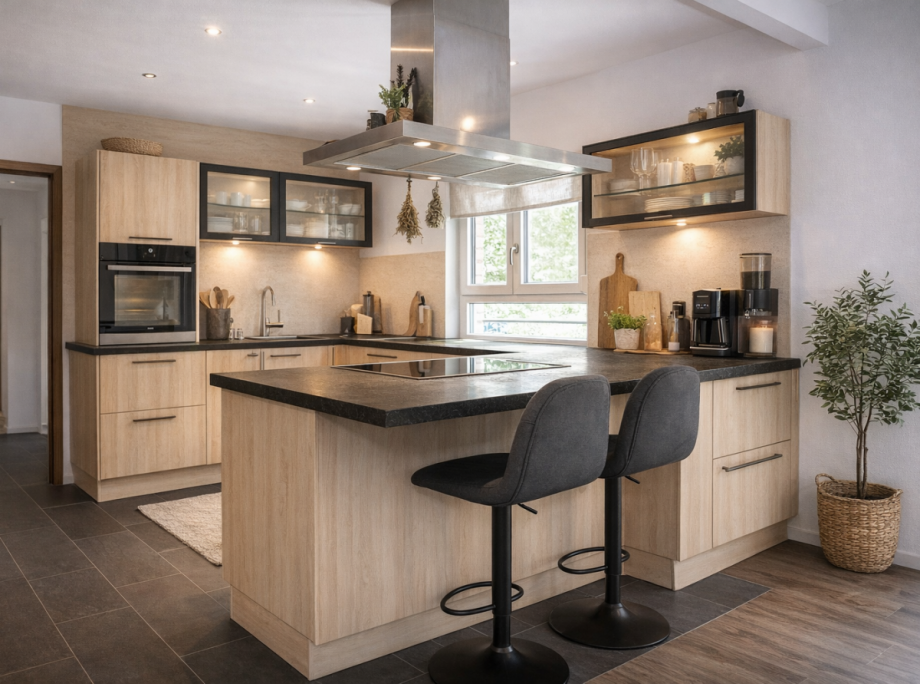 K�che virtuell m�bliert Einfamilienhaus Allersberg