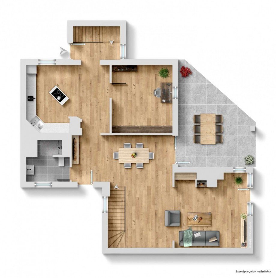 Grundriss Erdgeschoss Einfamilienhaus N�rnberg