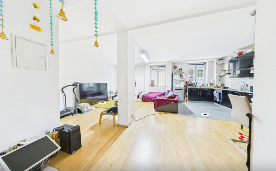 Wohnzimmer Erdgeschosswohnung M�nchen
