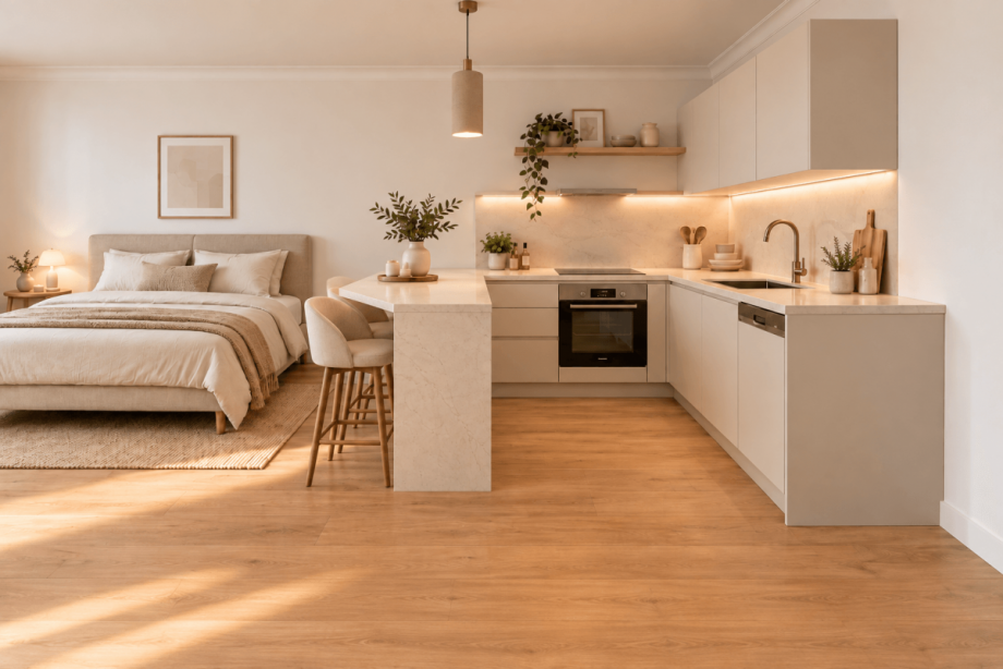 Offene K�che - KI visualisiert Erdgeschosswohnung M�nchen